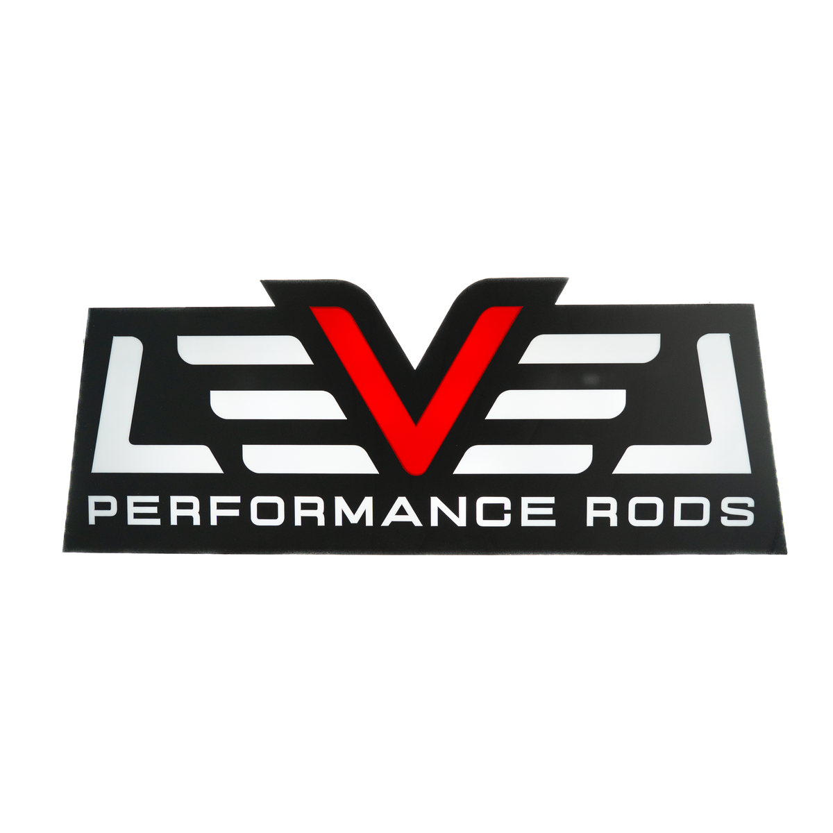 Level Rods Illuminated Sign
